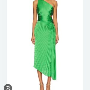 A.L.C. Green Asymmetrical Dress